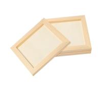 4pcs Square Wooden Craft Frame for Clay Art Display 20x20cm