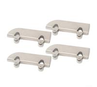 4PCS Stainless Steel 5mm Pulley Rollers for Sliding Door Tracks Featuring Rust Resistant Double Ball Bearings (Iron + Iron Wheel)