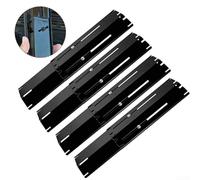 4Pcs Stainless Steel Adjustable Grill Heating Plates Replacement Parts for Gas Grill Burners to Prevent Flare Ups and Provide Even Cooking