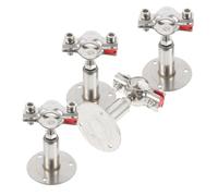 4pcs Stainless Steel Adjustable Pipe Ceiling Bracket Clamp for 1/2"