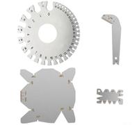 4pcs Stainless Steel Angle Measure Tool Set for Drill Bits 118° to 160° - Long-Lasting Protractor for Roofing and Framing Jobs