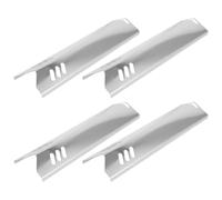 4pcs Stainless Steel Bbq Heat Plate Replacement for Camping Grill Use | Heat Resistant, Smooth Surface without Burrs, Easy to Clean and Remove, Silver Finish for Outdoor Cooking