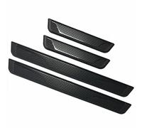 4Pcs Stainless Steel Car Door Sill Protector for VW T-ROC 2017-2022 2023 2024, Scuff Guard Plate, Kick Plates, Welcome Pedal Guard Threshold Cover,Carbon fiber