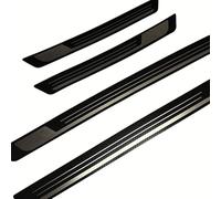 4pcs Stainless Steel Car Door Sill Protector Strips for Hyundai INSTER 2024 2025, Anti Slip Kick Plates, Car Door Edge Entry Scuff Guard Strips,Carbon Fiber