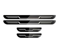 4Pcs Stainless Steel Car Door Sill Protectors Scratch Guard for Chevrolet Chevy Colorado GMC Canyon 2023 2024 2025, Protection Kick Plates Edge Entry Scuff Strips Welcome Pedal,A-One Size