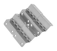 4pcs Stainless Steel Folding Bifold Butt Hinges 4-Hole 180-degree