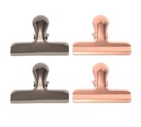 4pcs Stainless Steel Gator Clip Heavy Duty for Home Office Storage