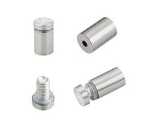 4Pcs Stainless Steel Glass Fasteners Sign Spacer Screw, Acrylic Advertisement Standoffs Pin Nails Billboard Fixing Screws(12x30MM,silver)