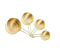 4pcs Stainless Steel Measuring Cups Set, Gold