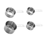 4pcs Stainless Steel Measuring Cups Set, Measuring Cups for Baking, Rice, Liquid, 60mL,80mL,125mL,250mL