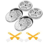 4pcs Stainless Steel Mosquito Coil Holder Box with Lid Silver