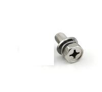 4pcs Stainless Steel Motorcycle Battery Terminal Bolts M5X10mm M5X12mm M6X12mm M6 x16mm Bolt Square Nut Kit Scooters (Color : M5X12mm)