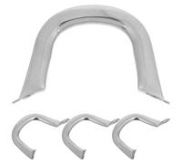 4pcs Stainless Steel Pot Side Handles, Double Ear Replacement | Silver Polished Finish, Hollow Non Slip Grip, Universal Fit for Woks, Busy Professional Kitchens