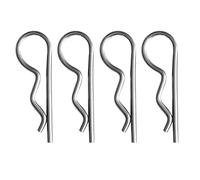 4pcs Stainless Steel R Clips and Cotter Pins, Secure Shaft Retaining Split Pin, Beta Pin Hair Pins, Cotter Spring Hitch Cotter Pin Wire Hair Pins