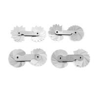 4PCS Stainless Steel Radius Gauge Measuring Tool, Fillet Gage Portable R0.3-1.5 R1-6.5 R7-14.5 R15-25 for Die Makers Machinists