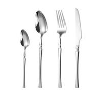 4PCS Stainless Steel Silverware Set Small Waist Steak Knife Fork Spoon Western Tableware Dining Cutlery