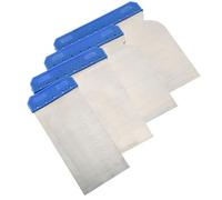 4Pcs Stainless Steel Spreader Tool Set, Car Putty and Body Filler Spreaders, Sturdy Metal Hand Tools for Cement, Plaster, and DIY Projects