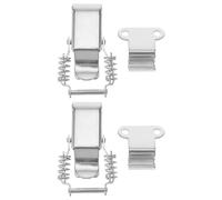 4pcs Stainless Steel Spring Loaded Hasp Latch for Box Chest