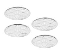 4pcs Stainless Steel Steamer Rack for Vegetables Electric Rice Cooker | Smooth Multi-hole Design, Keeps Food Elevated, Efficient Cooking, Suitable for Meal Preparation, Restaurants and Replacement