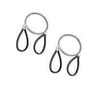 4Pcs Stainless Steel Survival Wire Cable Saw, Heavy Duty Emergency Steel Wire Saw Pocket Size Outdoor Cutting Tool for Wood Camping Hiking Hunting (4)