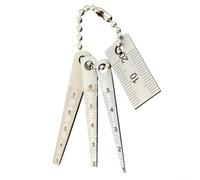 4pcs Stainless Steel Tapered Ruler Triangle Gauge Aperture Gauge Gap Gauge Set