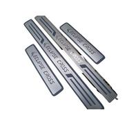 4Pcs Stainless Steel Threshold Kick Plates Door Sill Protector Compatible with for Mitsubishi Eclipse Cross 2018 2019 2020-2025