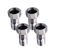 4Pcs Stainless Steel Water Pipe Reducing Union 1/2inch Male 3/4inch Female Threaded Connector with Seal Washer Enduring Pipe Fitting Connector