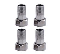 4Pcs Stainless Steel Water Pipe Reducing Union Quick Coupling Water Meter Pumps Pipe Fitting Connector with Seal Washer Fitting Connector
