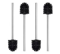 4Pcs Stainless Steels Handle Toilet Cleaning Brush Replacement Toilet Bowl Brush Cleaning Tool Bathroom Accessory Stainless Steels Handle