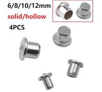 4pcs Steel Dowel Centre Point Pins 6mm 8mm 10mm 12mm Wood Tenon Marking Tool Set with Chrome Plating for Accurate Timber Hole Alignment(Hollow 8mm)