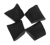 4pcs Step Ladder Feet Covers, Non Slip Rubber Replacement Pads | Tool-free Fitting, Black Finish, Protects Surfaces, Suits Contractors and Facility Maintenance Staff, 5.2x4.5x2.6cm