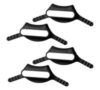 4pcs Stethoscope Identification Tags, Premium Plastic Stethoscope Name Label Stethoscope Accessories ID Charms Perfect Gift for Medical Student Friends or Professors(Black)