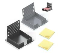 4Pcs Sticky Note Stencil and Holder - Lined 3x3 to-Do List Template & Memo Pad Organizer, Compatible with Post-It Notes, Line Drawing Tool for Office, Home, School （2 Stencils and 2 Sticky Notes）