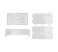 4pcs Storage Box Resin Mold, Silicone Box Mold for DIY Craft, Hollow Flip Lid Organizer with Patterned Design, Reusable Resin Mold for Jewelry and Desk Organization