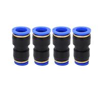 4Pcs Straight Push Connectors, Quick Release Pneumatic Connectors with 4/7in and 2/5in Inner Diameter, 360° Rotating Air Line Fittings for Machinery Automation Equipment