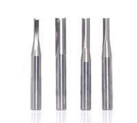 4pcs Straight Router Bits Set 1/4" Shank, Solid Carbide TCT Straight Plunge CNC Router Bit, for Grooving Milling Cutters, by Akylin, Cut Dia 1/8", 3/16", 5/32", 1/4"