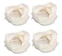 4Pcs Straining Bag Muslin Bags for Straining Filtering Wine Beer Jam Marmalade Home Brew & Boiling Hops(2 Size)