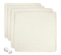 4Pcs Straining Cheese Cloths Reusable Fine Muslin Cotton Fabric for Cooking