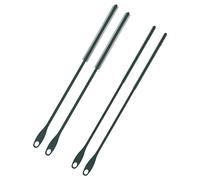 4pcs Straw Cleaner Brush Extra Long, 9.45in Silicone Straw Brush Reusable Straw Cleaning Brush 6mm & 8mm Flexible Straw Crevice Pipe Cleaners for Metal Glass Straws (Grey)