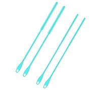 4pcs Straw Cleaner Brush Extra Long, 9.45in Silicone Straw Brush Reusable Straw Cleaning Brush 6mm & 8mm Flexible Straw Crevice Pipe Cleaners for Metal Glass Straws (Blue)