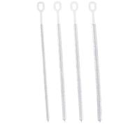 4pcs Straw Cleaner Brushes for Stanley, 12.6in Extra Long 3 Sizes Full Bristles Coverage Reusable Drinking Straw Brush Cleaning Accessories for Water Bottle Tumblers Sippy Cup Tube (White)