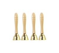 4pcs Strike The Brass Bell Kidcraft Playset Kid Instrument Restaurant Call Hand Bells For School Hotel