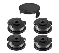 4Pcs Strimmer Spool Line Compatible with Bosch Art 23 SL and Art 26 SL, EasyGrassCut 23, 26, 18, Grass Trimmer F016800385, Autofeed Spools Replacement(4 Spool +1 Cover）