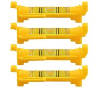 4Pcs String Level Hanging Line for Leveling Surveying, Building Trades, Bricklaying, Etc. (Yellow)
