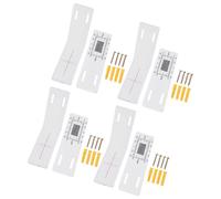 4Pcs Structural Movement Measure Tool L-Type Acrylic Gauge for Detecting Wall Separation & Analysis Gauge