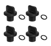 4pcs Sturdy Pool Pumps Drain Plugs with O Rings Accessory with Various Pumps Systems Easy Installion Designs Drain Plugs Replacement Set