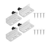 4pcs Sturdy Stainless Steel/Iron Swivels Angles Brace for Home Improvement and Projects Supplies Daily Use High Load Bearing Brackets