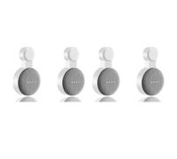 4Pcs Suitable compatible with Google Audio compatible with Google Nest Mini Wall Bracket Second Generation Socket Hanging Hanger Bracket-White