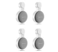4Pcs Suitable for Google Audio for Google Nest Mini Wall Bracket Second Generation Socket Hanging Hanger Bracket-White