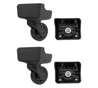 4Pcs Suitcase Replacement Spinner Casters With 4 Holes Luggage Repair Parts Black Trunk Caster Repair